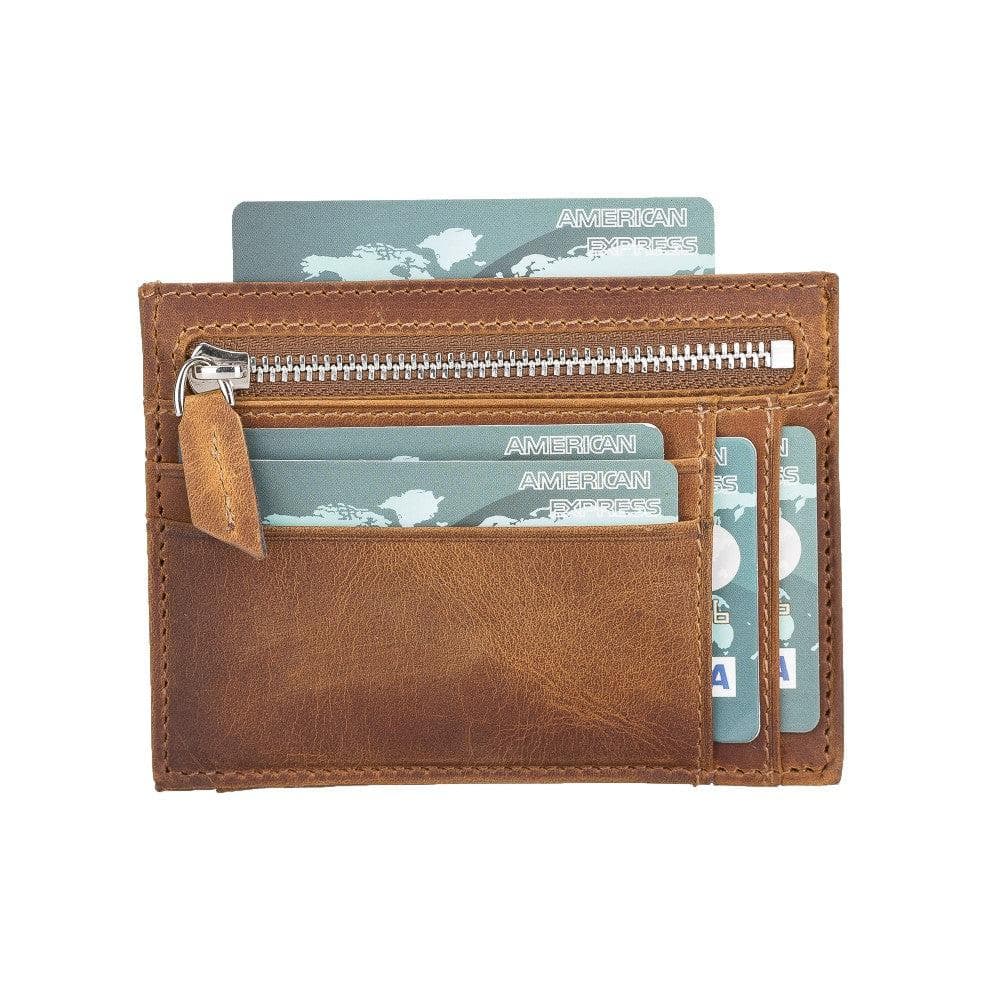 Zip Leather Card Holder - TORONATA - color_