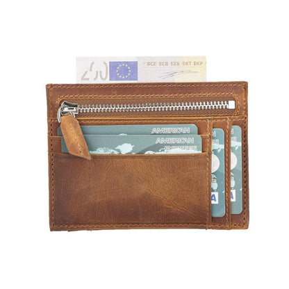 Zip Leather Card Holder - TORONATA - color_