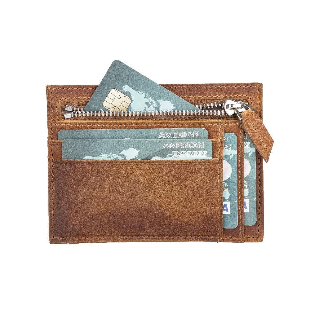 Zip Leather Card Holder - TORONATA - color_