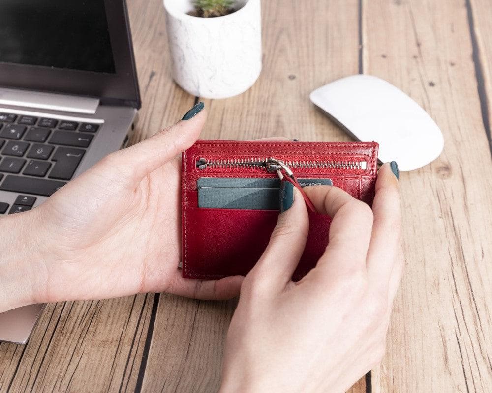 Zip Leather Card Holder - TORONATA - color_
