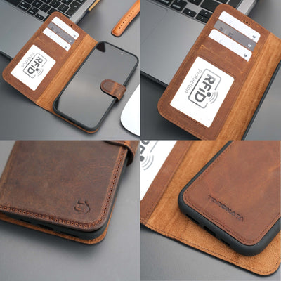 Casper iPhone 17 Wallet Case Leather MagSafe - TORONATA - 