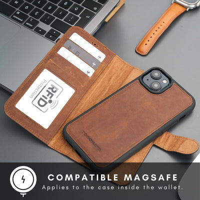 Casper iPhone 17 Wallet Case Leather MagSafe - TORONATA - 