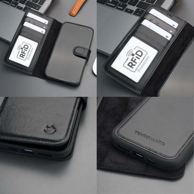 Casper iPhone 16 Pro Wallet Case Leather MagSafe - TORONATA - 