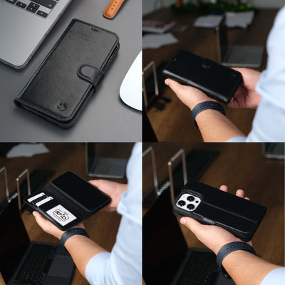 Casper iPhone 16 Pro Wallet Case Leather MagSafe - TORONATA - 