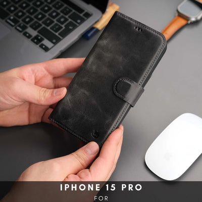 Casper iPhone 16 Pro Wallet Case Leather MagSafe - TORONATA - 