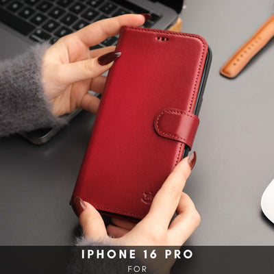 Casper iPhone 16 Pro Wallet Case Leather MagSafe - TORONATA - 