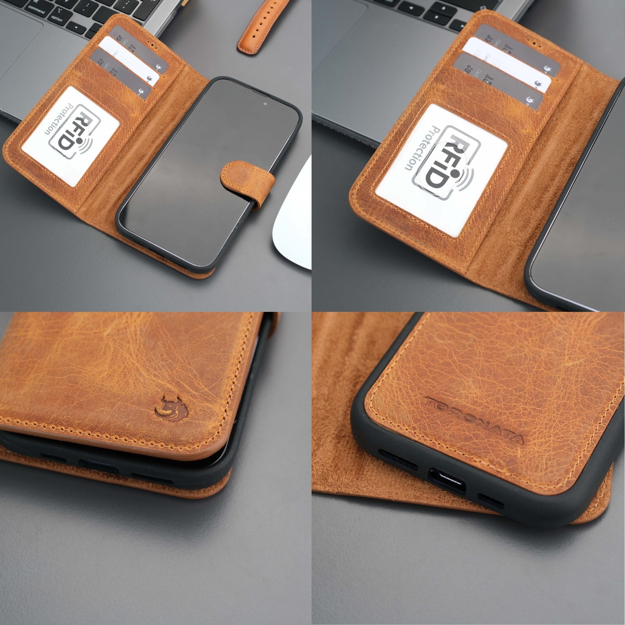 Casper iPhone 16 Pro Max Wallet Case Leather MagSafe - TORONATA - 