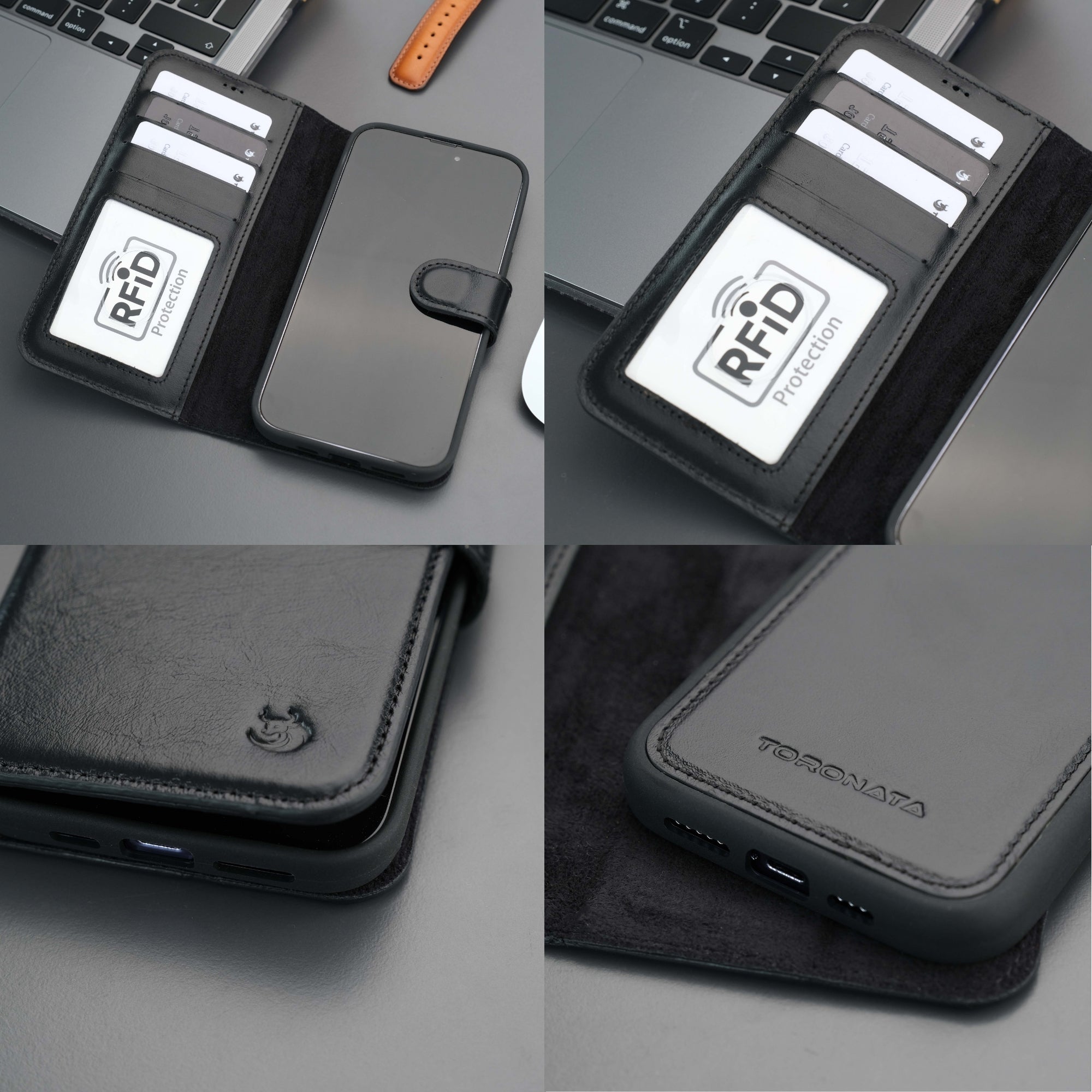 Casper iPhone 16 Pro Max Wallet Case Leather MagSafe - TORONATA - 