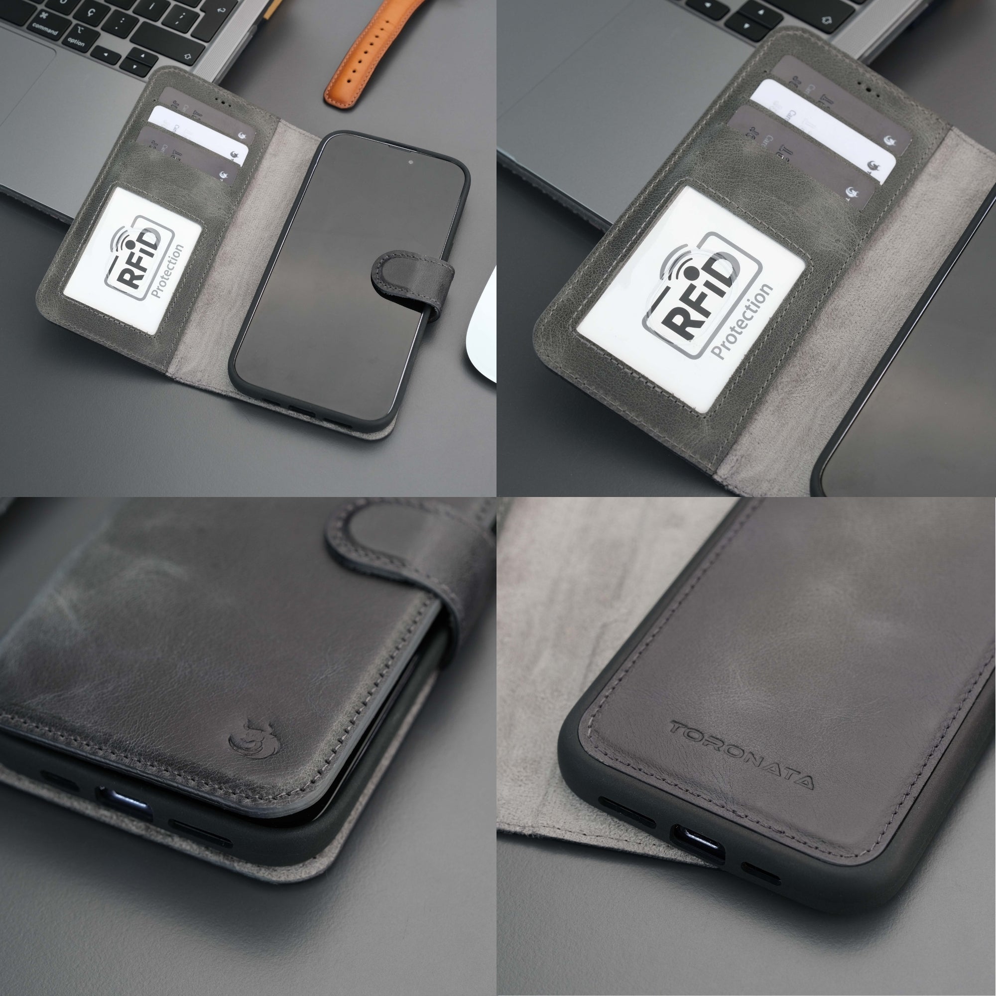 Casper iPhone 16 Pro Max Wallet Case Leather MagSafe - TORONATA - 