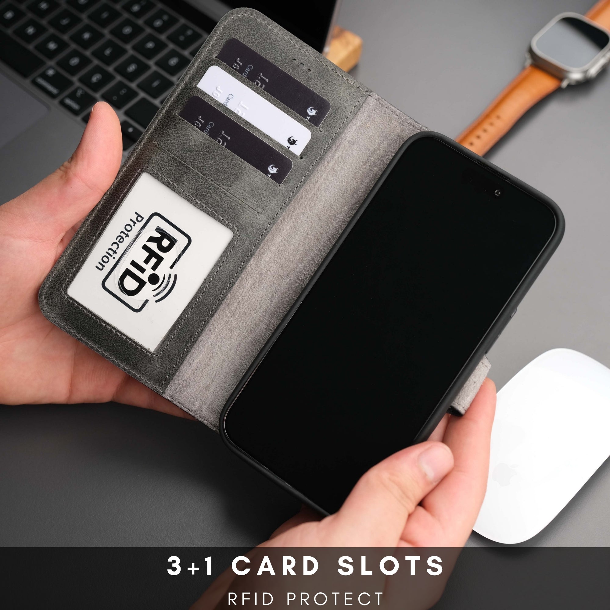Casper iPhone 16 Pro Max Wallet Case Leather MagSafe - TORONATA - 