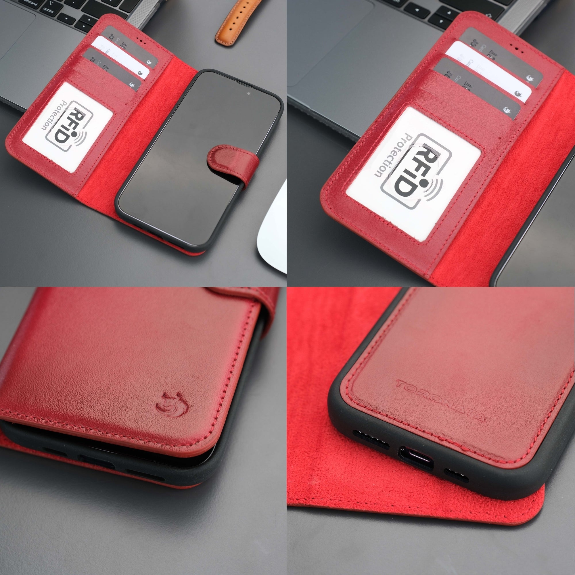 Casper iPhone 16 Pro Max Wallet Case Leather MagSafe - TORONATA - 