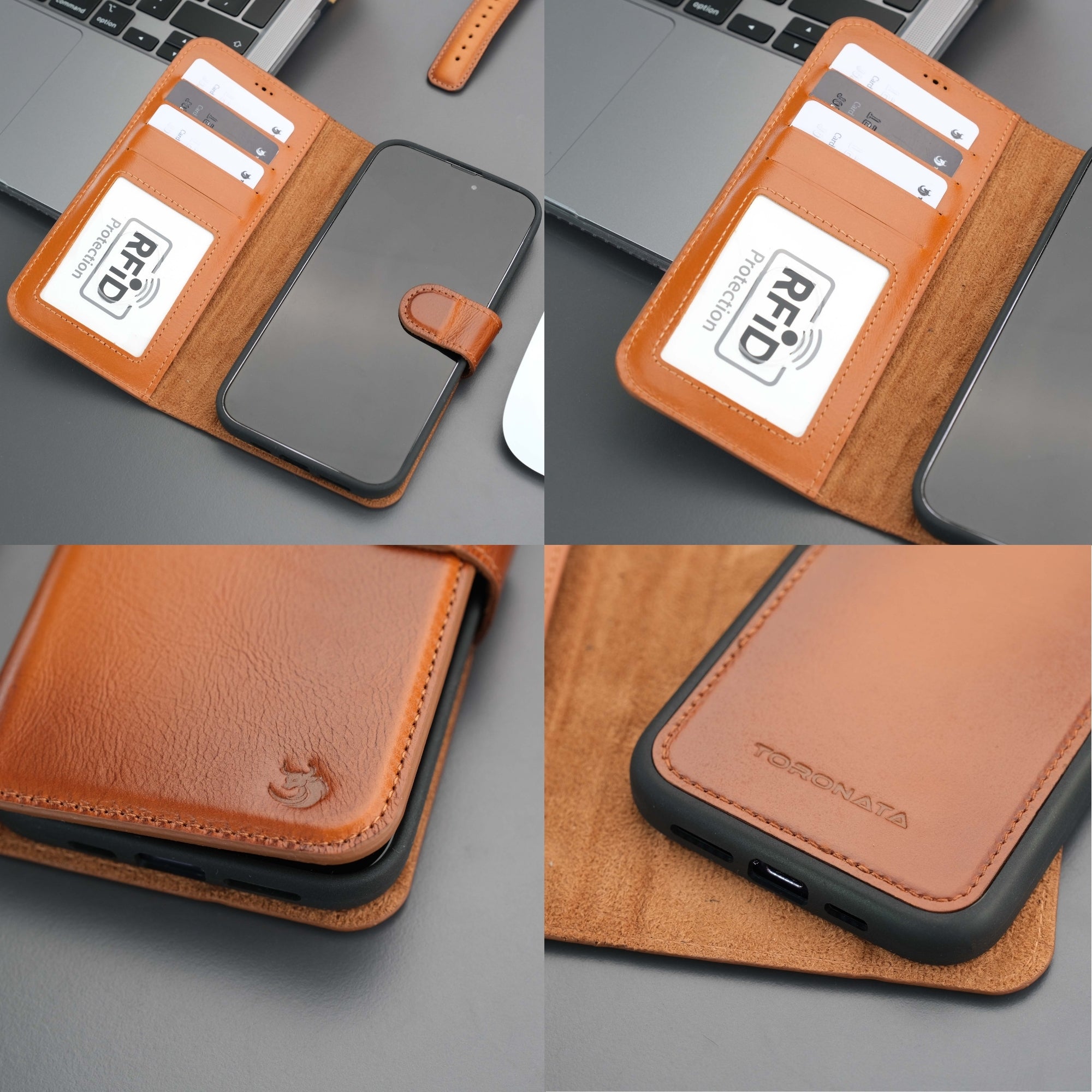 Casper iPhone 16 Pro Max Wallet Case Leather MagSafe - TORONATA - 