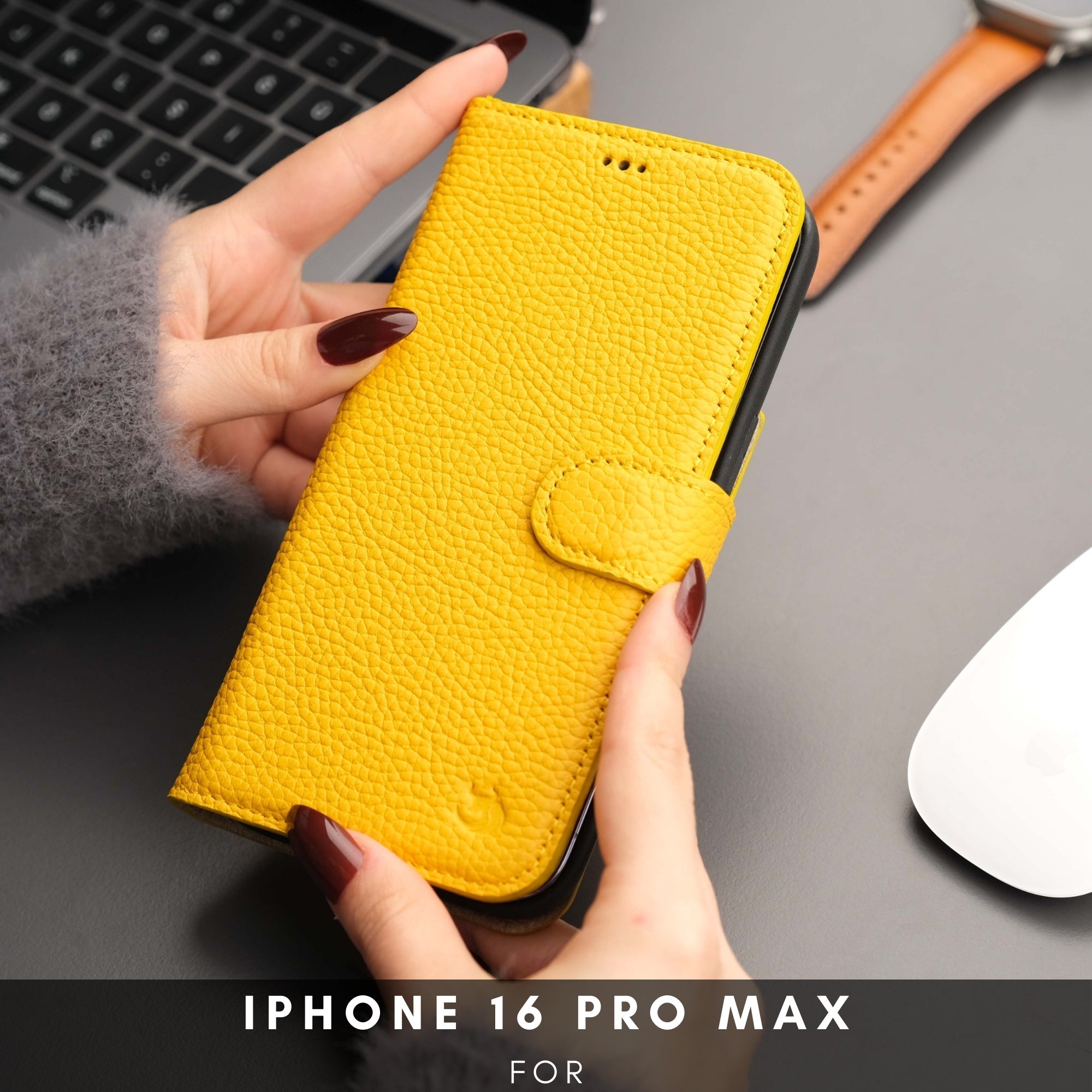 Casper iPhone 16 Pro Max Wallet Case Leather MagSafe - TORONATA - 