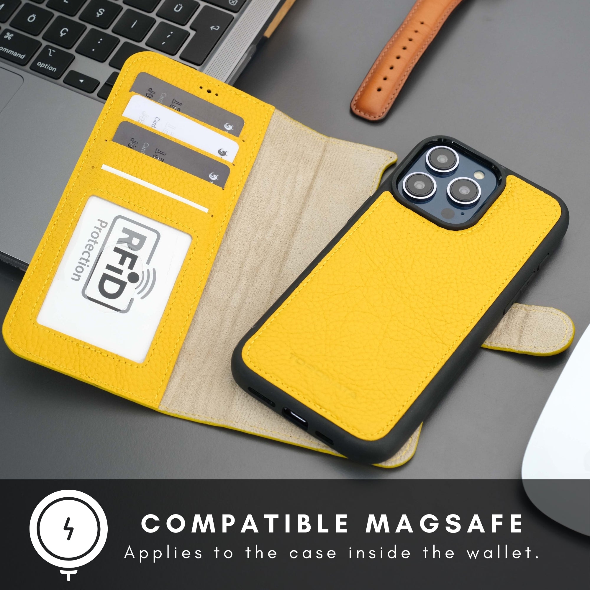Casper iPhone 16 Pro Max Wallet Case Leather MagSafe - TORONATA - 