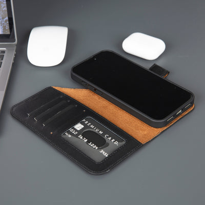 casper iphone 17 pro max leather wallet case 