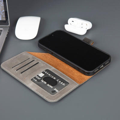 casper iphone 17 pro max leather wallet case 