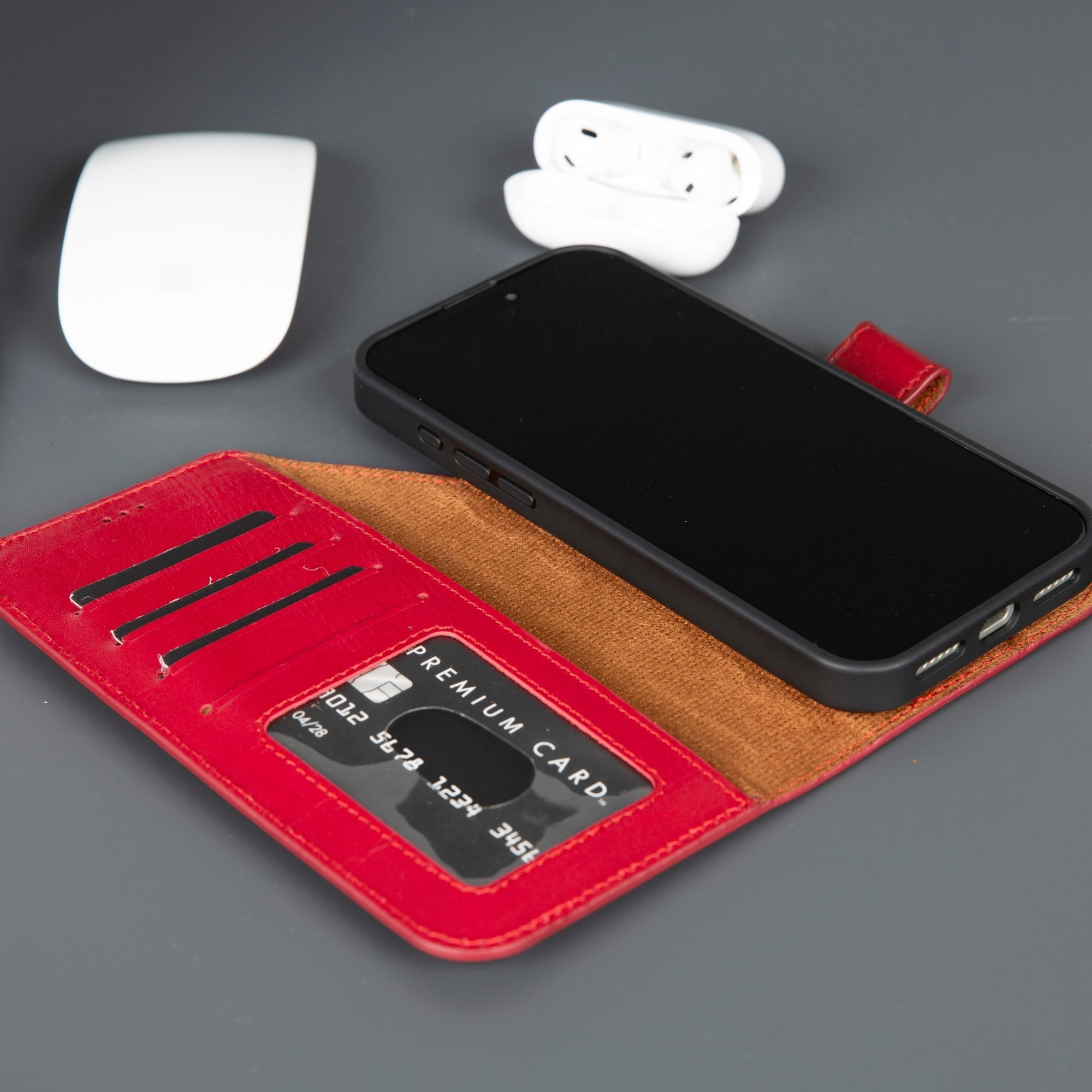 casper iphone 17 pro max leather wallet case 