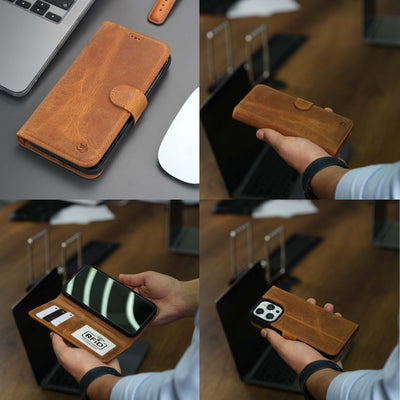 Casper Leather iPhone 14 Plus Wallet Case | MagSafe - TORONATA - 