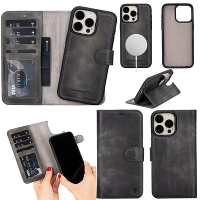 Casper Leather iPhone 14 Plus Wallet Case | MagSafe - TORONATA - 
