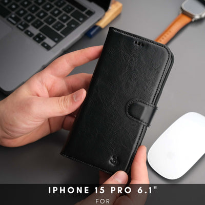 Casper Leather iPhone 15 Pro Wallet Case | MagSafe - TORONATA - 