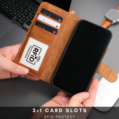 Casper Leather iPhone 15 Wallet Case | MagSafe - TORONATA - 