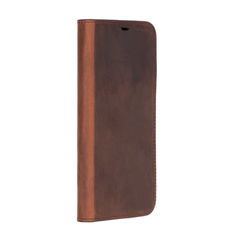 Decatur Leather iPhone 16 Pro Max Folio CaseTORONATA - #color_antic-brown