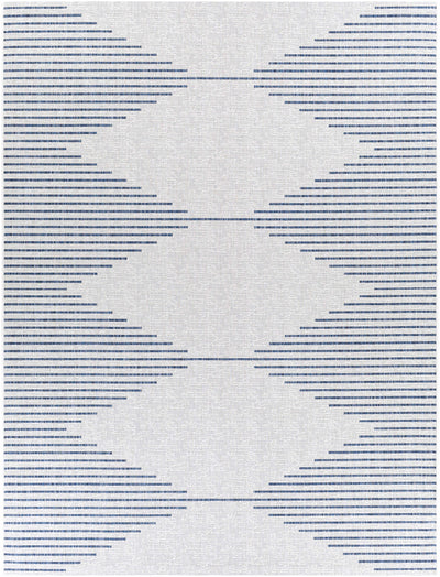 Stephan Blue & Cream Outdoor Rug