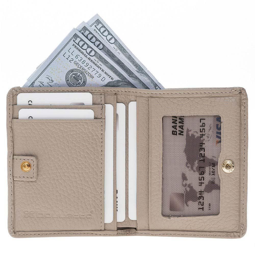 Fabio Leather Men's Wallet with Zipper - TORONATA - color_ Gray