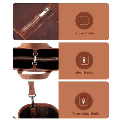 Mesa Leather Tote Bag for Women – Genuine Leather | TORONATA 