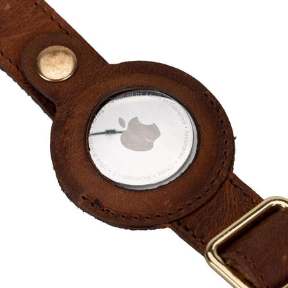 Pet Leather Collar with Apple AirTag Compatible Slot - TORONATA - color_