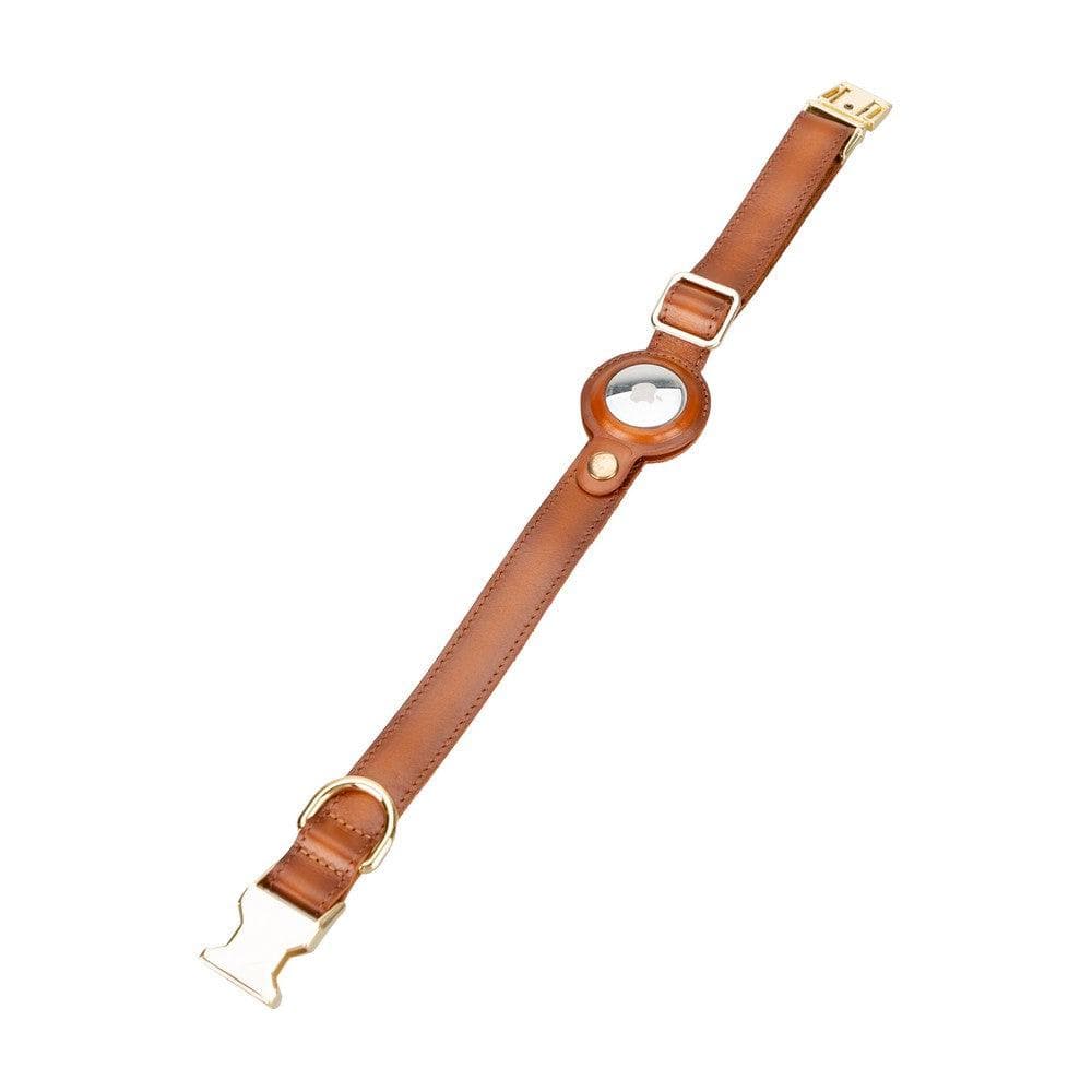 Pet Leather Collar with Apple AirTag Compatible Slot - TORONATA - color_