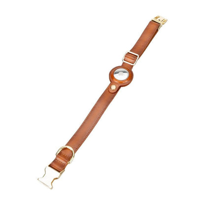 Pet Leather Collar with Apple AirTag Compatible Slot - TORONATA - color_