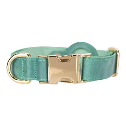 Pet Leather Collar with Apple AirTag Compatible Slot - TORONATA - color_