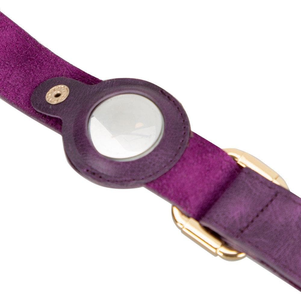 Pet Leather Collar with Apple AirTag Compatible Slot - TORONATA - color_
