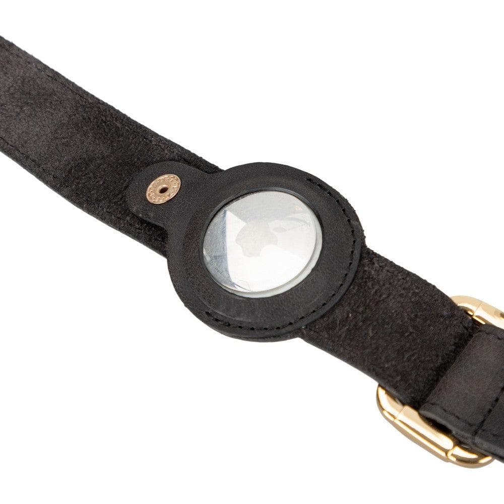 Pet Leather Collar with Apple AirTag Compatible Slot - TORONATA - color_