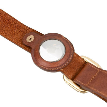 Pet Leather Collar with Apple AirTag Compatible Slot - TORONATA - color_