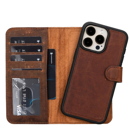 casper leather iphone 15 series wallet case - toronata - 