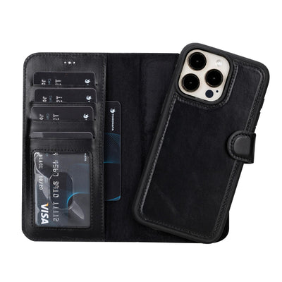 casper leather iphone 15 series wallet case - toronata - 