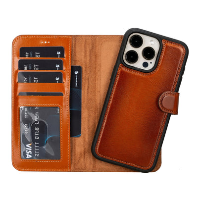 casper leather iphone 15 series wallet case - toronata - 