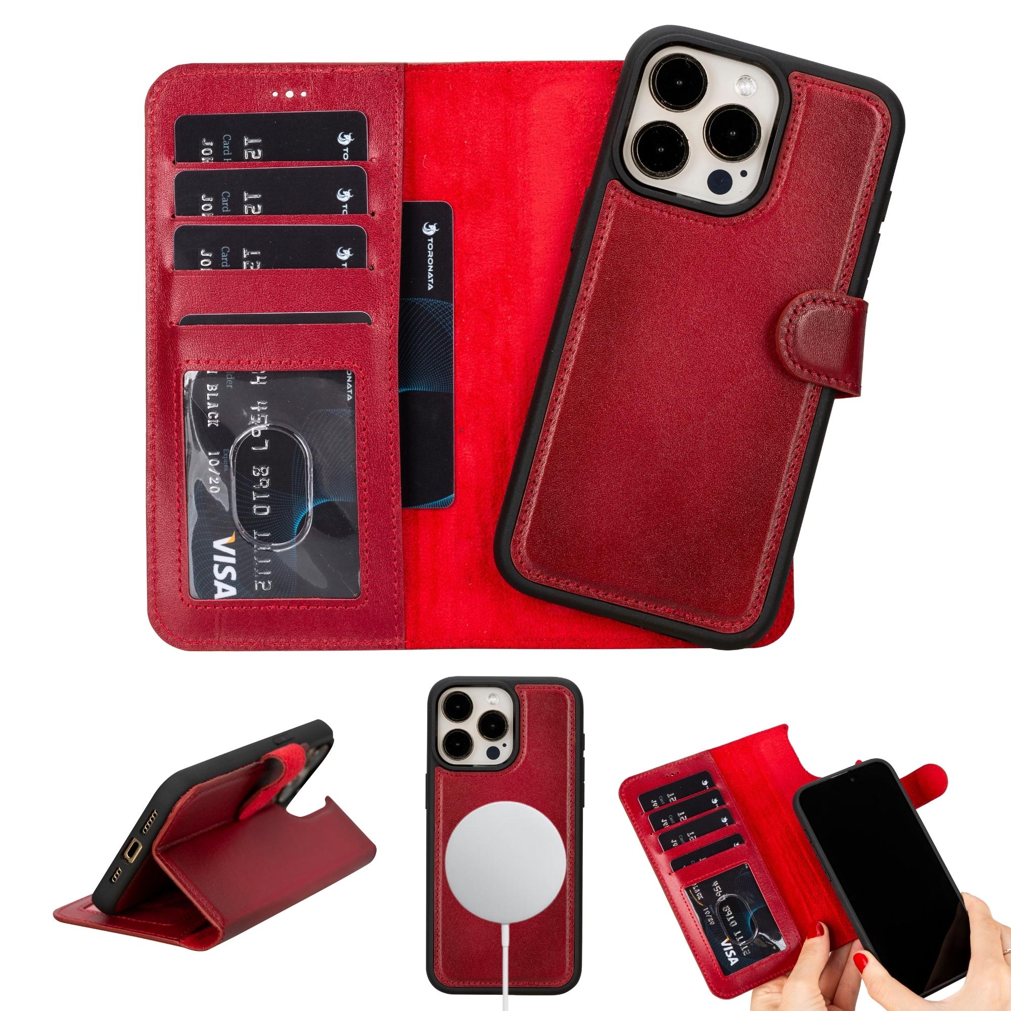 casper leather iphone 15 series wallet case - toronata - 