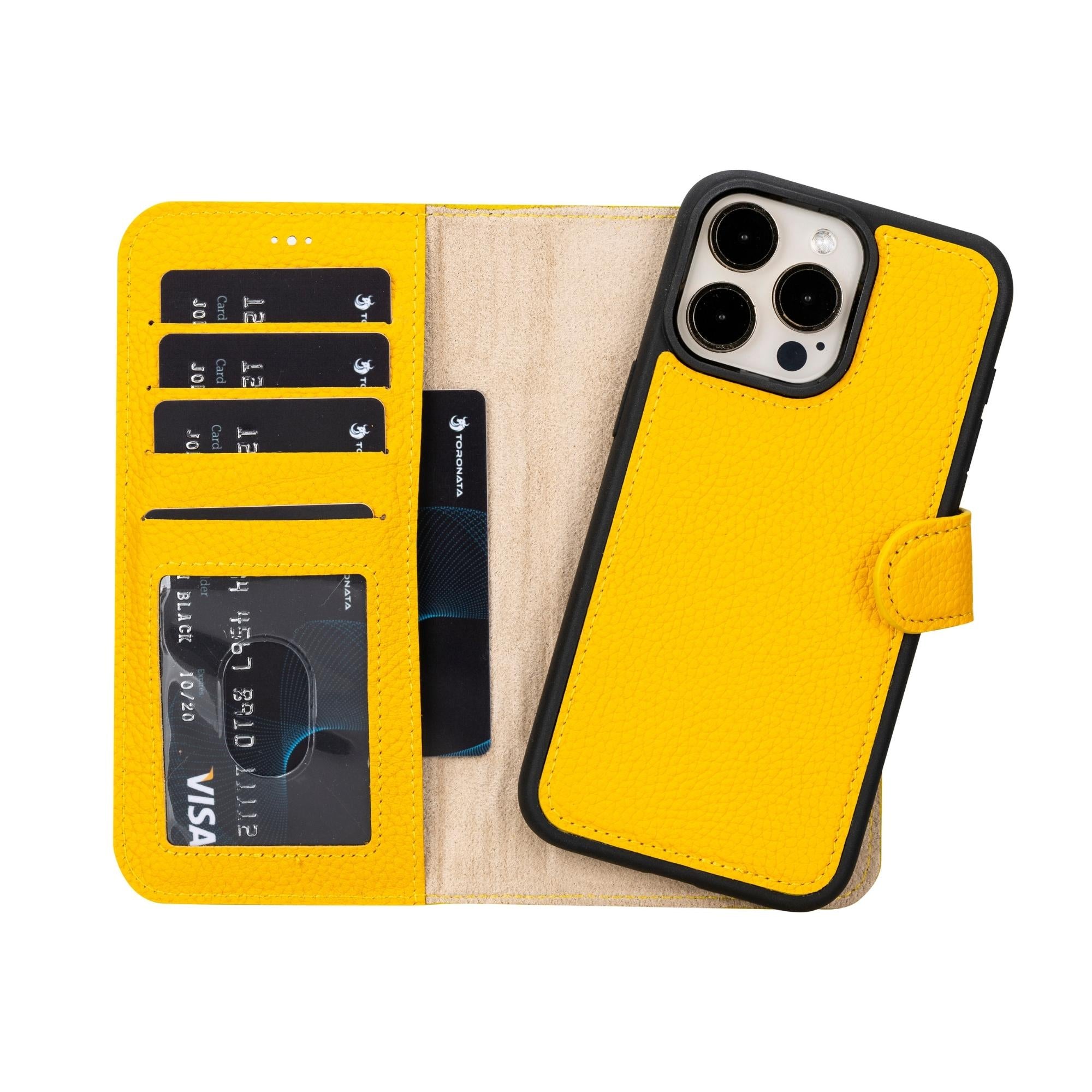 casper leather iphone 15 series wallet case - toronata - 
