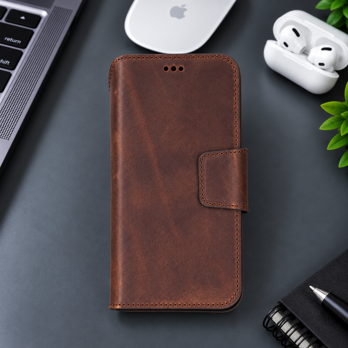 Brea iPhone 18 Pro Leather Wallet Case | TORONATA 