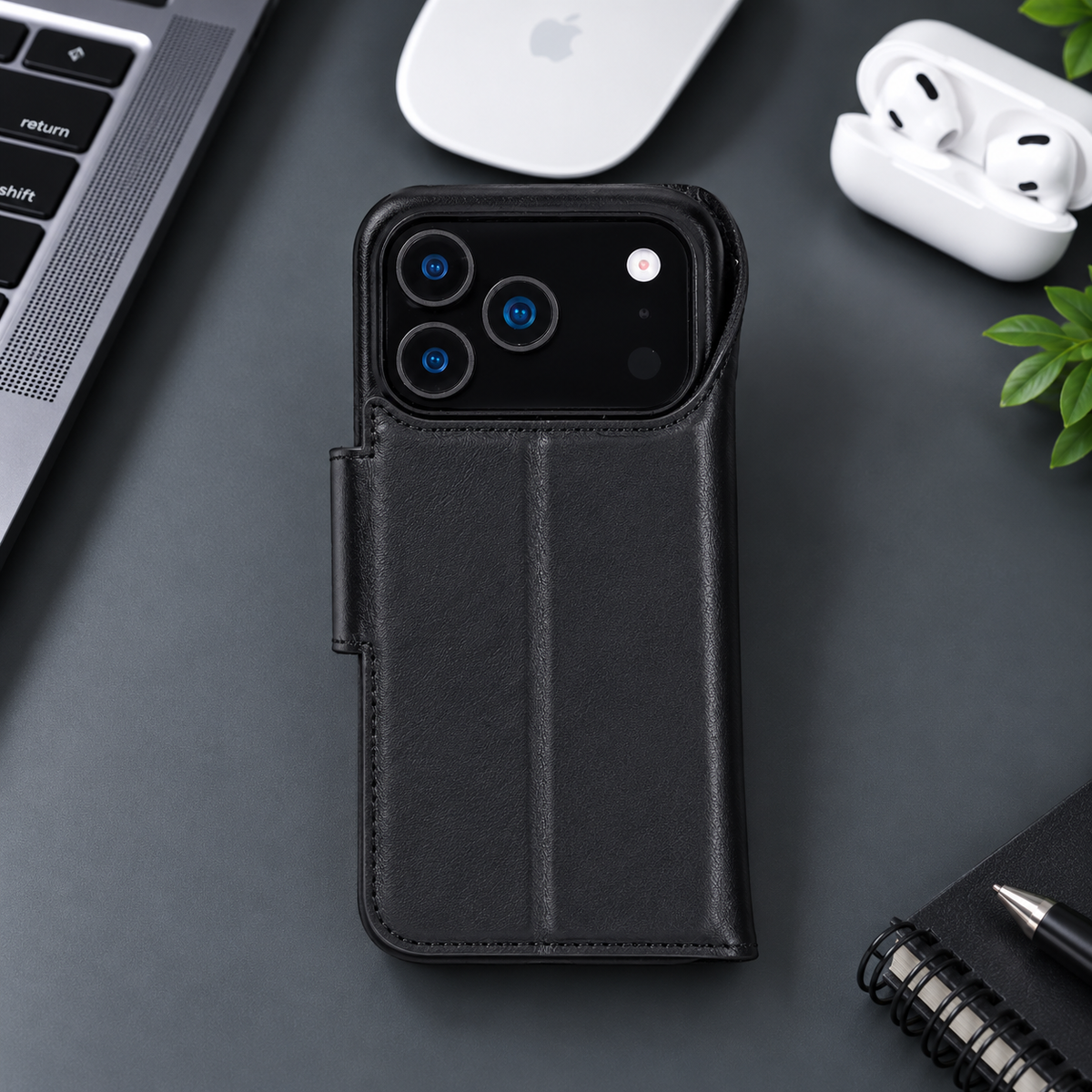 Brea iPhone 18 Pro Leather Wallet Case | TORONATA 