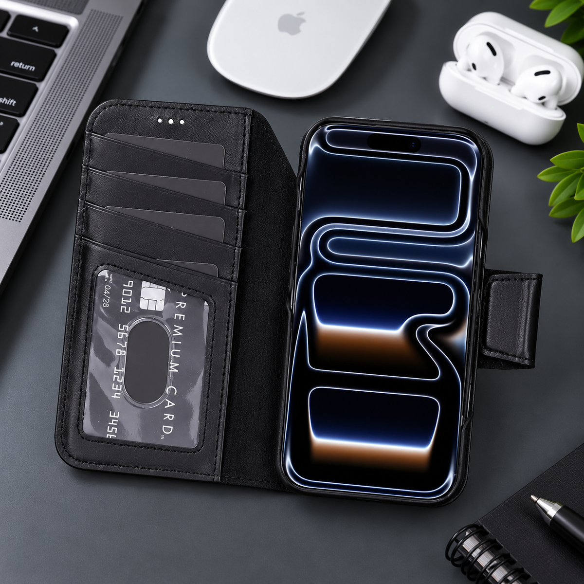 Brea iPhone 18 Pro Leather Wallet Case | TORONATA 
