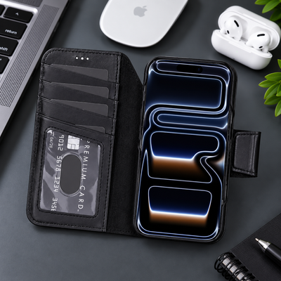 Brea iPhone 18 Pro Leather Wallet Case | TORONATA 
