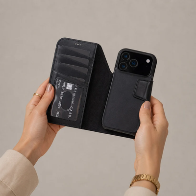 Brea iPhone 18 Pro Leather Wallet Case | TORONATA 