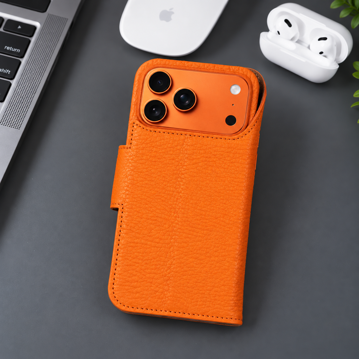 Brea iPhone 18 Pro Leather Wallet Case | TORONATA 