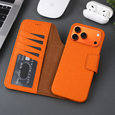 Brea iPhone 18 Pro Leather Wallet Case | TORONATA 