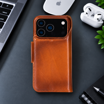 Brea iPhone 18 Pro Leather Wallet Case TORONATA 