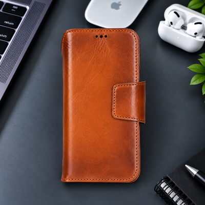 Brea iPhone 18 Pro Leather Wallet Case TORONATA 